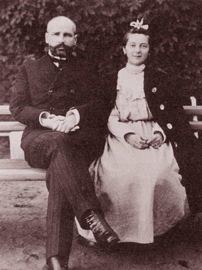 П.А.Столыпин с дочерью Натальею Петровной, 1908 г.